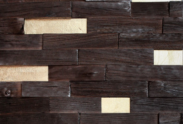 NW-01002 Wood Cracked Wenge Gold Leaf (4cmX...cm)